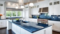 Dalles de granit de luxe en labradorite bleue, dessus de table, unités murales/téléviseurs, revêtements de sol modernes polis pour villas indiennes et intérieurs résidentiels