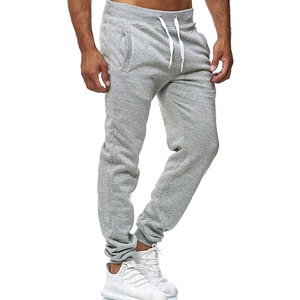 Pantalon de survêtement décontracté léger pour homme, taille élastique, devant plat, coupe mi-haute, coupe-vent, respirant, idéal pour l'été, logo personnalisable - Product Image 1