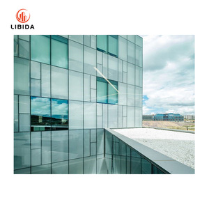 Mur rideau à large champ de vision mur rideau arrière en aluminium mur rideau en verre teinté mur rideau en verre fabriqué en usine - Product Image 3