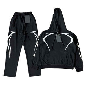 Conjuntos de Hombre al por Mayor, Tendencia 2026, Algodón y Poliéster, Lavado Ácido, Estampado Puff, Chándal Personalizado, Ropa Deportiva Urbana para Hombre - Product Image 1