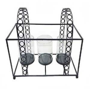 Portavelas de Metal de lujo moderno, para el hogar Decoración elegante, diseño de relámpago estilista para boda, Navidad, ocasiones especiales diarias - Product Image 3