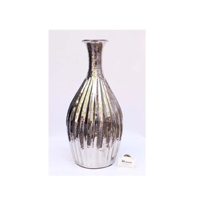 Silver Plated Metal Flower <b>Vase</b> wedding decoration centerpiece Center Table Decoration Room Decoration Floor <b>Vase</b> available IQBA - Product Image 2
