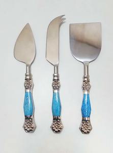 Elegant Metal Cheese Server Set with Decorative Handle Premium Stainless Steel Cheese Knife Spreader Tools for Kitchen <b>Table</b> - Product Image 2