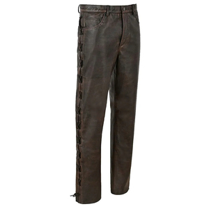 Meilleure vente Nouveau pantalon cargo en cuir de style Streetwear Logo personnalisé Fait Respirant à prix raisonnable Pantalon en cuir pantalon confortable - Product Image 4