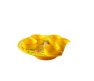 Bandejas Decorativas Metálicas al por Mayor, Diseño Moderno Pintado a Mano, Tapa con Acabado Rojo, Bandejas Decorativas para Bodas - Product Image 5