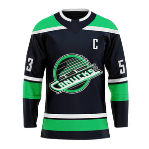 Jersey de hockey sobre hielo al por mayor de fábrica 100% poliéster sublimado de calidad superior personalizado proveedor de Jersey de hockey sobre hielo de Pakistán - Product Image 1