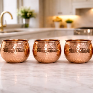 Bol en cuivre en gros, fournisseur de bols en cuivre, fabricant de bols en cuivre, bols en cuivre en vrac, OEM, bol en cuivre à marque privée - Product Image 4