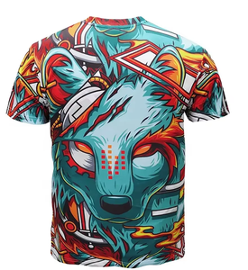 T-shirts de sport personnalisés pour hommes, impression intégrale par sublimation, logos sur demande, 100% coton, impression de t-shirts - Product Image 5
