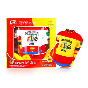 T-shirt graphique unisexe rouge et jaune pour supporter de football Coupe du Monde Espagne 2026 – Accessoire et cadeau pour le jour du match - Product Image 2