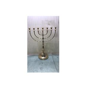 Para la decoración de eventos de Navidad, portavelas de pie, diseño chapado en oro de Metal hecho a mano con alta calidad y acabado - Product Image 1