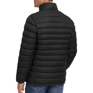 Chaqueta de burbujas para hombre OEM, talla grande, con capucha, cremallera, cuello de piel, diseño personalizado, estampado puff, ropa de calle, ropa exterior de invierno - Product Image 2