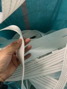 Correa de poliéster tejida de alta resistencia de 5 cm y 3 toneladas, color blanco, especializada en correas de poliéster tejidas en Vietnam, precio al por mayor, alta calidad. - Product Image 4