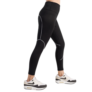 Legging de compression taille haute pour femme avec pantalon d'entraînement en maille à motif solide pour contrôle du ventre - Product Image 2