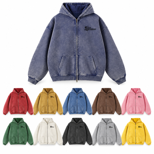 บริการ OEM ขายส่ง เสื้อฮู้ดดี้ผู้ชายแบบเรียบง่าย สไตล์ลำลอง ล้างสีแบบแอซิดวอช ผ้าฝ้าย 100% คุณภาพสูงสำหรับฤดูหนาว แห้งเร็ว เป็นมิตรกับสิ่งแวดล้อม ระบายอากาศได้ดี - Product Image 6
