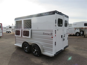 Best Price Livestock Float Trails West Sierra 2 Horse BP Warmblood Float Horse <b>Trailer</b> & Carrier for Motorhome Europe Standard - Product Image 2
