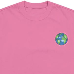 เสื้อยืดโอเวอร์ไซส์ผ้าฝ้าย100% พรีเมี่ยมสีชมพู200แกรมเสื้อยืดลายกราฟิกเสื้อยืดอเมริกันแฟชั่นเครื่องแต่งกายลำลองในเมือง - Product Image 5