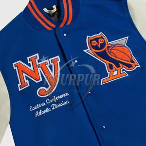 Veste Rockstar Varsity sur mesure de haute qualité pour hommes en coton 100% par KOURPUR INTERNATIONAL - Product Image 3