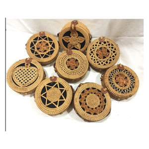 กระเป๋าถือหวายเป็นมิตรกับสิ่งแวดล้อมกระเป๋าฟางทำมือเวียดนาม2025แฟชั่นการเดินทางช่วงฤดูร้อน - Product Image 4