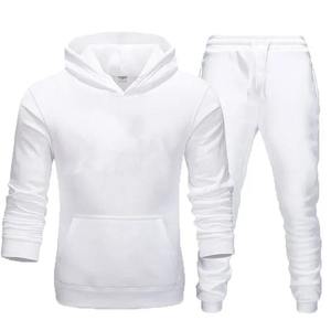 Básico hombres/mujeres 2 unids/set sudadera sudaderas con capucha pantalones 2024 gimnasios masculinos Fitness Tops Joggers ropa deportiva chándales - Product Image 5