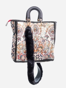 Bolso de Piel Sintética Estilo Bohemio para Mujer con Patrón Retro y Decoración de Perlas, Correa Extraíble, Gran Capacidad, Uso Diario - Product Image 1