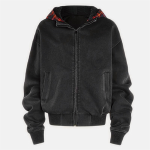 ชุดเสื้อฮู้ดผู้ชายชุดเสื้อสเวตเตอร์แบบสวมศีรษะแบบมีฮู้ดสำหรับผู้ชายเสื้อผ้าแนวสตรีทแบบกำหนดได้เอง - Product Image 3