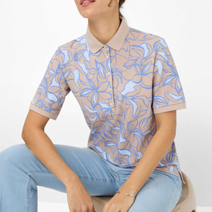 Golf de manga corta para mujer de tendencia superior para camiseta Polo hecha a medida con estampado de sublimación transpirable para adultos con OEM - Product Image 3