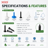 Etiqueta RFID UHF para Clavos, 860-960MHz, Impermeable, Etiqueta Electrónica Pasiva para Exteriores, para Rastreo de Árboles, Gestión Forestal