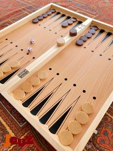 Elegant Wooden <b>Backgammon</b> <b>Board</b> Set Handmade Craft Cheap Factory Price - Product Image 2