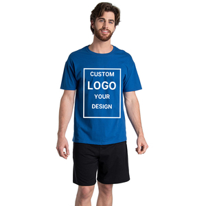 Venta al por mayor camiseta unisex de manga corta 100% algodón logotipo impreso personalizado camisetas de gran tamaño para hombres secado rápido Luz de punto digital - Product Image 1