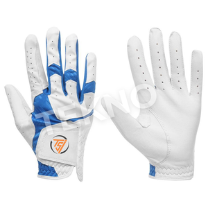 Guantes de golf con logotipo personalizado de alta calidad Bajo MOQ Servicio OEM Precio barato Hecho Cuero de alta calidad Disponible Diferentes colores Deportes - Product Image 1
