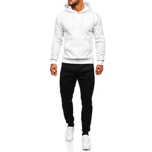 OEM fabrica nuevos chándales de moda para hombre, chándal con capucha de color sólido para deportes de invierno, chándal para hombre, servicio OEM - Product Image 1
