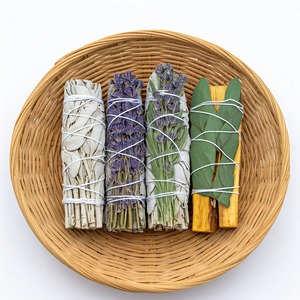 ชุดแท่งสำหรับทำความสะอาดรอยเปื้อนชุดจูนิเปอร์สีขาว5ชิ้นชุดจัดตำแหน่งจักระสำหรับใช้ทำความสะอาด - Product Image 1