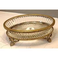 Cuenco de helado de latón antiguo, cuenco de calidad de vidrio decorativo de Metal ecológico personalizado para ocasiones de fiesta