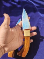 Superventas Piedra Natural curación ópalo opalita flecha puntas de flecha cuchillo de madera indio estilo antiguo cuchillo de madera de ópalo asequible