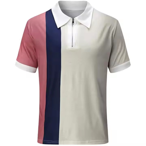 Vente en gros Polo d'équipe de golf pour hommes et femmes avec impression personnalisée et logo T-shirts en relief en coton souple avec perles courtes - Product Image 1