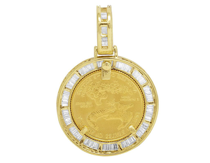 Moissanite Round Baguette Iced Out Diamond Sterling Silver VVS Clarity Memory Custom <b>Picture</b> Unique <b>Charm</b> Pendant for Men Gift - Product Image 3