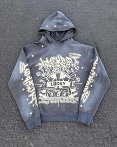 Acid Wash Hoodie Oversized Tie Dye Men's Hoodies & <b>Sweatshirts</b> Top OEM Wholesale Custom <b>Vintage</b> 100% Cotton Pull Over Fleece - Product Image 2