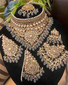 Conjunto de joyería Dubai venta al por mayor diamante artificial moda Bling Iced Out exagerada Boda nupcial conjunto de joyería de lujo AA IMPEX - Product Image 3