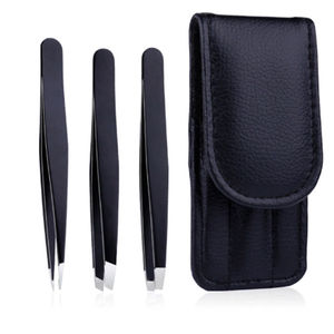 Instruments professionnels Kaamir Pince à cils en acier inoxydable antistatique antimagnétique Pointe lisse Cils à bord pointu de qualité supérieure - Product Image 2