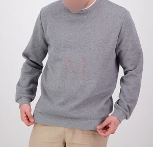 Sudadera de cuello redondo bordada de alta calidad personalizada para hombre, Jersey holgado de manga larga para invierno - Product Image 2