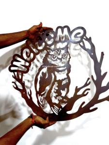 Direct Factory Sale Customised Modern Abstract Laser Wall Art Silver Iron Home Garden Christmas <b>Decor</b> Easy Hanging Low Wall - Product Image 6