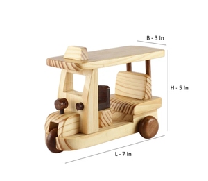 ไม้สนทำด้วยมือ E-Riksha ตกแต่งโต๊ะแบบศิลปะตกแต่งบ้านสไตล์ชนบทบ้านฟาร์มทำด้วยมือ - Product Image 6