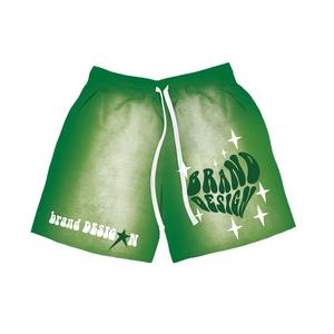 Pantalones cortos de playa informales con rayas transpirables laterales de varios colores de verano hechos a medida, pantalones cortos de calle con cordón 100% algodón para hombre - Product Image 2