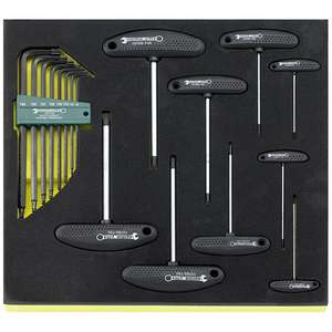 Juego de Destornilladores Angulados Stahlwille de 17 Piezas, Juego de Herramientas con Incrustaciones TCS - Product Image 1