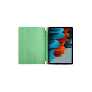 Étui vert clair pliable en trois parties pour Samsung Galaxy Tab S7 T870 avec support pour stylet et fonction veille - Product Image 3