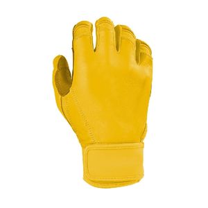 Gants de frappe de baseball professionnels en cuir à fermeture à sangle main à doigt complet - Product Image 3