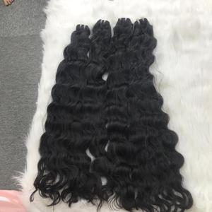 Precio al por mayor 100% extensiones de cabello natural ondulado doble virgen Compre Ahora para descuento extensiones de cabello humano crudo de Vietnam - Product Image 2