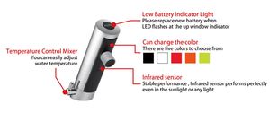 UPC Taiwan-Made Eco-Friendly Automatic Hot and Cold Water Basin Mixer <b>Bathroom</b> Faucet <b>Accessory</b> - Product Image 4