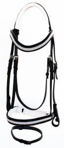 Brida de cuero Horse Snaffle de alta calidad en marrón - Product Image 5