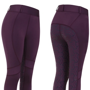 Frais personnalisable équitation Leggings femmes culottes pantalons vêtements équestres en gros siège complet poignée collants avec boucles - Product Image 1